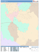 Walnut Creek Digital Map Color Cast Style